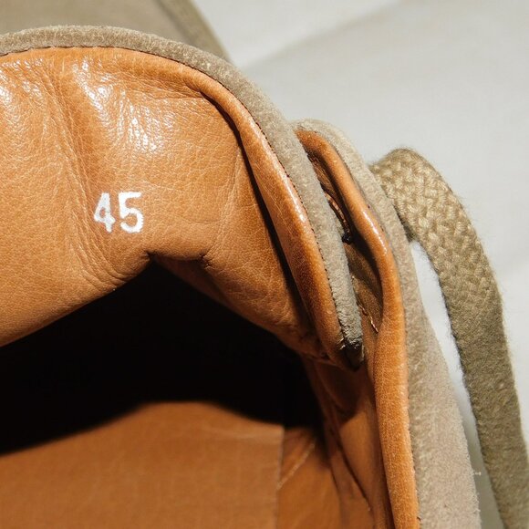 Triver Flight Lace Up Suede Leather Men's Shoes Size 45 US Size 11.5 Made Italy - Picture 8 of 10